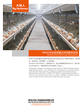 NSM100A stacked broiler cage rearing system